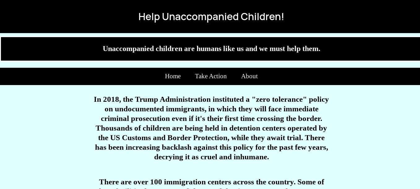 This is a screenshot of the activist website.