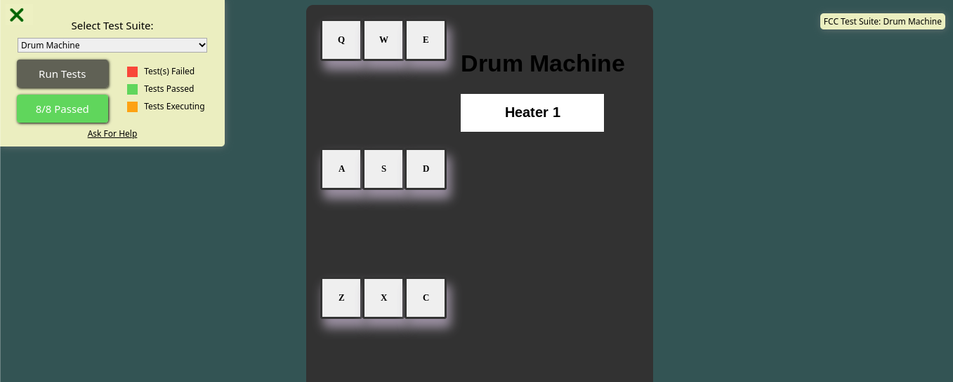 This is a screenshot of the drum machine.